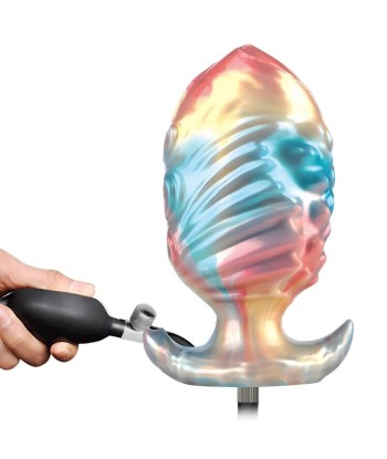 POWER MONSTERS - EBON LEVIATHAN PLUG ANAL HINCHABLE FANTASÍA TRICOLOR 18 CM