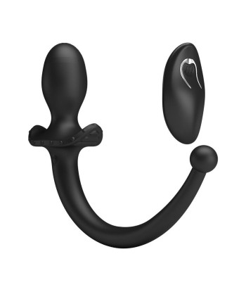 MR PLAY - VIBRADOR ANAL Y PERINEAL CON CONTROL REMOTO INALÁMBRICO NEGRO