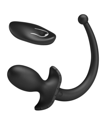 MR PLAY - VIBRADOR ANAL Y PERINEAL CON CONTROL REMOTO INALÁMBRICO NEGRO