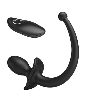 MR PLAY - VIBRADOR ANAL Y PERINEAL CON CONTROL REMOTO INALÁMBRICO NEGRO