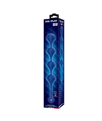 MR PLAY - BOLAS ANALES SILICONA AZUL TALLA L 42,6 CM