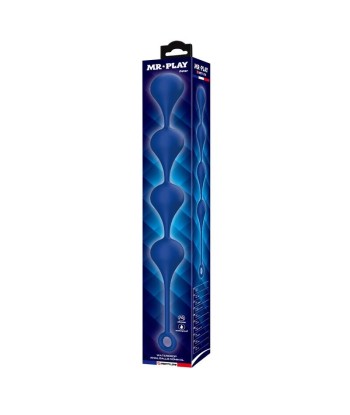 MR PLAY - BOLAS ANALES SILICONA AZUL TALLA XL 52,5 CM