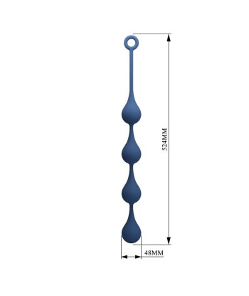 MR PLAY - BOLAS ANALES SILICONA AZUL TALLA XL 52,5 CM