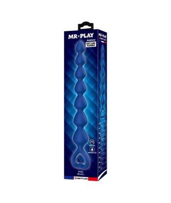 MR PLAY - BOLAS ANALES Y PLUG ANAL SILICONA AZUL 26,7 CM