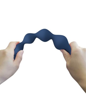 MR PLAY - BOLAS ANALES Y PLUG ANAL SILICONA AZUL 20,4 CM