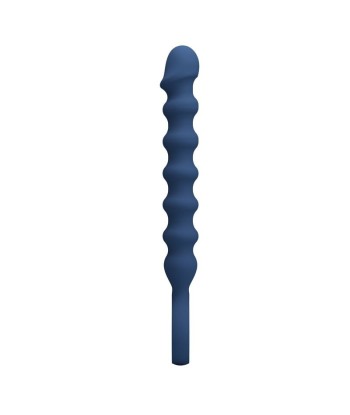 MR PLAY - BOLAS ANALES Y PLUG ANAL SILICONA AZUL -Ø- 3,4 CM - 28,5 CM