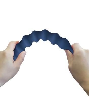 MR PLAY - BOLAS ANALES Y PLUG ANAL SILICONA AZUL -Ø- 3,4 CM - 28,5 CM