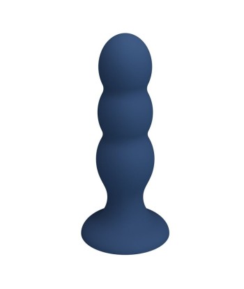 MR PLAY - PLUG ANAL CON 3 BOLAS METÁLICAS Y VENTOSA AZUL