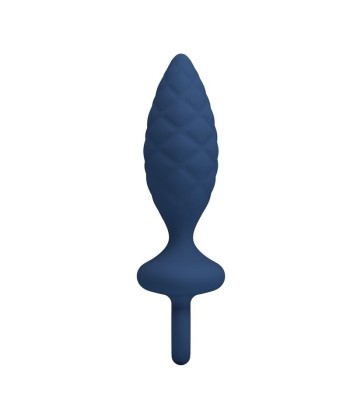 MR PLAY - PLUG ANAL TEXTURIZADO CON ANILLA AZUL M