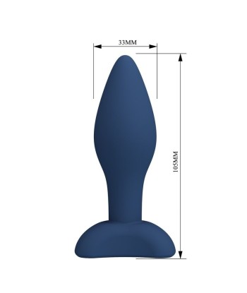MR PLAY - PLUG ANAL CÓNICO SILICONA AZUL M