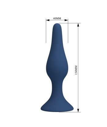 MR PLAY - PLUG ANAL CÓNICO SILICONA AZUL XL