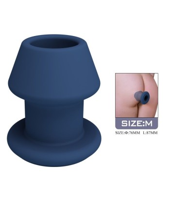 MR PLAY - JACK PLUG ANAL HUECO SILICONA AZUL TALLA M