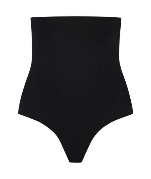 BYE-BRA - TANGA DE TALLE ALTO SIN COSTURAS BEIGE TALLA S