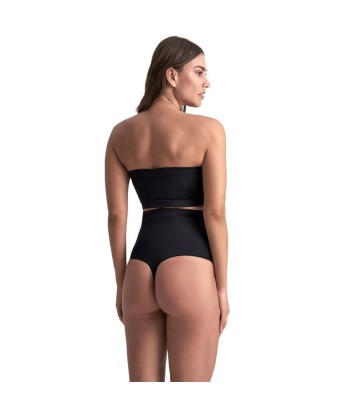 BYE-BRA - TANGA DE TALLE ALTO SIN COSTURAS BEIGE TALLA S