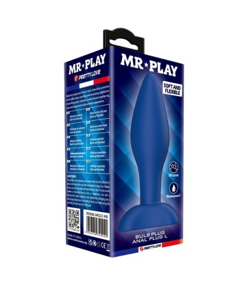 MR PLAY - PLUG ANAL CÓNICO SILICONA AZUL L
