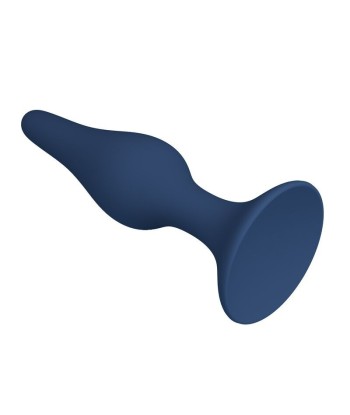 MR PLAY - PLUG ANAL SLIM SILICONA AZUL L