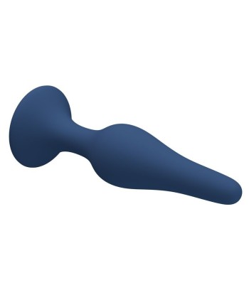 MR PLAY - PLUG ANAL SILICONA AZUL SLIM TALLA S