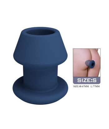 MR PLAY - JACK PLUG ANAL HUECO SILICONA AZUL TALLA S