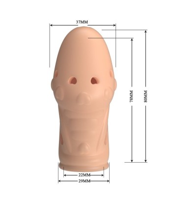 PRETTY LOVE - SOCKER FUNDA PARA PENE TEXTURIZADA COLOR NATURAL