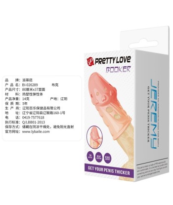 PRETTY LOVE - SOCKER FUNDA PARA PENE TEXTURIZADA COLOR NATURAL