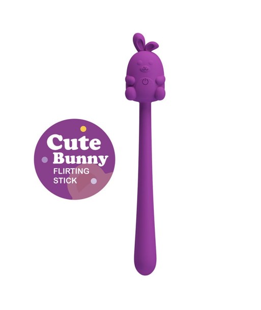 PRETTY LOVE - VIBRADOR FLEXIBLE CUTE BUNNY FLIRTING STICK RECARGABLE USB MORADO