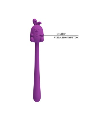 PRETTY LOVE - VIBRADOR FLEXIBLE CUTE BUNNY FLIRTING STICK RECARGABLE USB MORADO