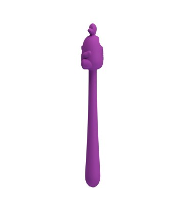 PRETTY LOVE - VIBRADOR FLEXIBLE CUTE BUNNY FLIRTING STICK RECARGABLE USB MORADO