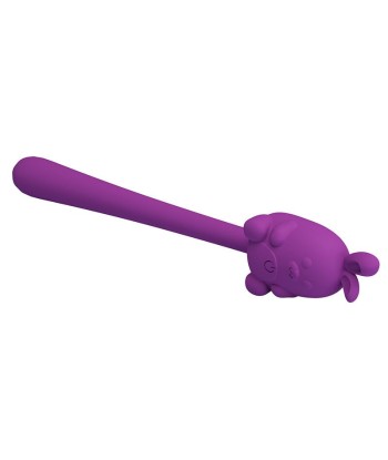 PRETTY LOVE - VIBRADOR FLEXIBLE CUTE BUNNY FLIRTING STICK RECARGABLE USB MORADO