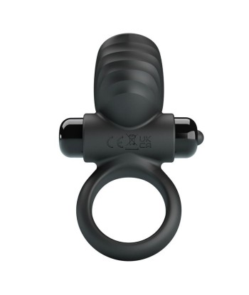 PRETTY LOVE - ANILLO VIBRADOR PARA PENE ADRIEN 10 FUNCIONES NEGRO