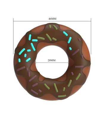 PRETTY LOVE - ANILLO PARA PENE SUPER DONUT MARRÓN