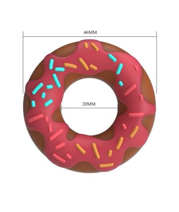 PRETTY LOVE - ANILLO PARA PENE SUPER DONUT ROSA