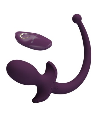 PRETTY LOVE - LIOEA PLUG ANAL CON COLA VIBRADOR 12 FUNCIONES COLOR MORADO CONTROL REMOTO
