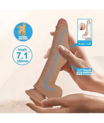 PRETTY LOVE - ELLCUMENT DILDO REALÍSTICO FLEXIBLE 18 CM Ø 4,5 CM TPE COLOR NATURAL