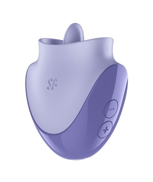 SATISFYER - TONGUE DANCER ESTIMULADOR CLITORIANO CON VIBRACIÓN Y PULSACIONES LILA