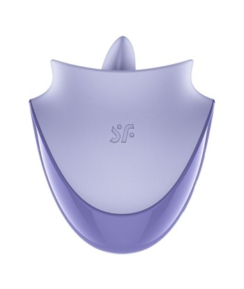 SATISFYER - TONGUE DANCER ESTIMULADOR CLITORIANO CON VIBRACIÓN Y PULSACIONES LILA