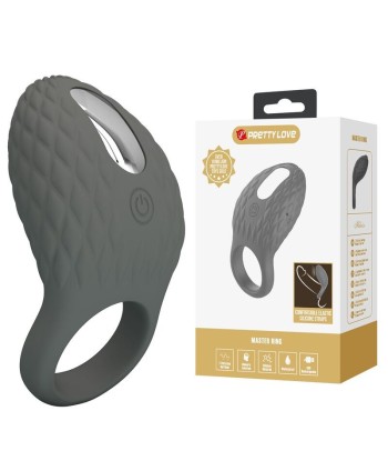 PRETTY LOVE - ANILLO VIBRADOR RECARGABLE CON ESTIMULADOR TEXTURIZADO