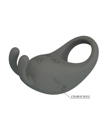 PRETTY LOVE - ANILLO VIBRADOR RECARGABLE CON ESTIMULADOR DE CONEJO