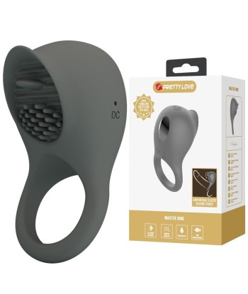 PRETTY LOVE - ANILLO VIBRADOR RECARGABLE CON ESTIMULACIÓN ORAL