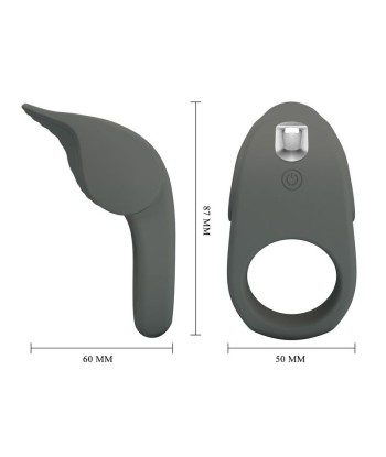 PRETTY LOVE - ANILLO VIBRADOR RECARGABLE SILICONA FLEXIBLE