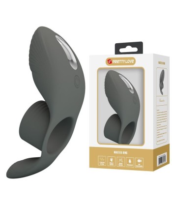PRETTY LOVE - ANILLO VIBRADOR RECARGABLE CON DOBLE ESTIMULACIÓN