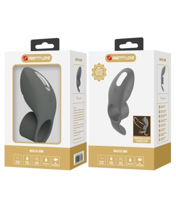 PRETTY LOVE - ANILLO VIBRADOR RECARGABLE CON DOBLE ESTIMULACIÓN