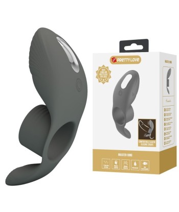 PRETTY LOVE - ANILLO VIBRADOR RECARGABLE CON DOBLE ESTIMULACIÓN