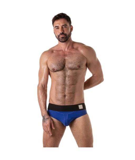 LOCKER GEAR - WIDE WAISTBAND JOCK BRIEF AZUL S