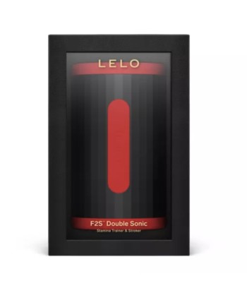 LELO - F2S DOUBLE SONIC MASTURBADOR MASCULINO CON DOBLE ESTIMULACIÓN SÓNICA ROJO