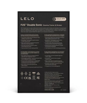 LELO - F2S DOUBLE SONIC MASTURBADOR MASCULINO CON DOBLE ESTIMULACIÓN SÓNICA ROJO