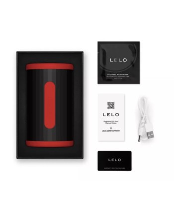 LELO - F2S DOUBLE SONIC MASTURBADOR MASCULINO CON DOBLE ESTIMULACIÓN SÓNICA ROJO