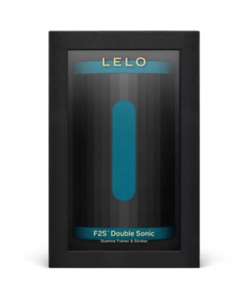 LELO - F2S DOUBLE SONIC MASTURBADOR MASCULINO CON DOBLE ESTIMULACIÓN SÓNICA VERDE AZULADO