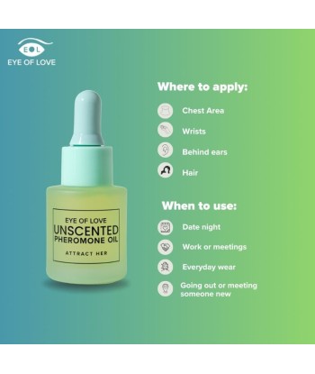 EYE OF LOVE - ACEITE PERFUMADO CON FEROMONAS PARA HOMBRE SIN FRAGANCIA 20 ML