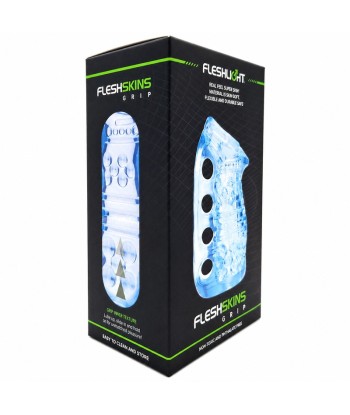 FLESHLIGHT – FLESHSKINS GRIP BLUE ICE MASTURBADOR MANUAL AZUL
