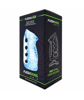 FLESHLIGHT – FLESHSKINS GRIP BLUE ICE MASTURBADOR MANUAL AZUL